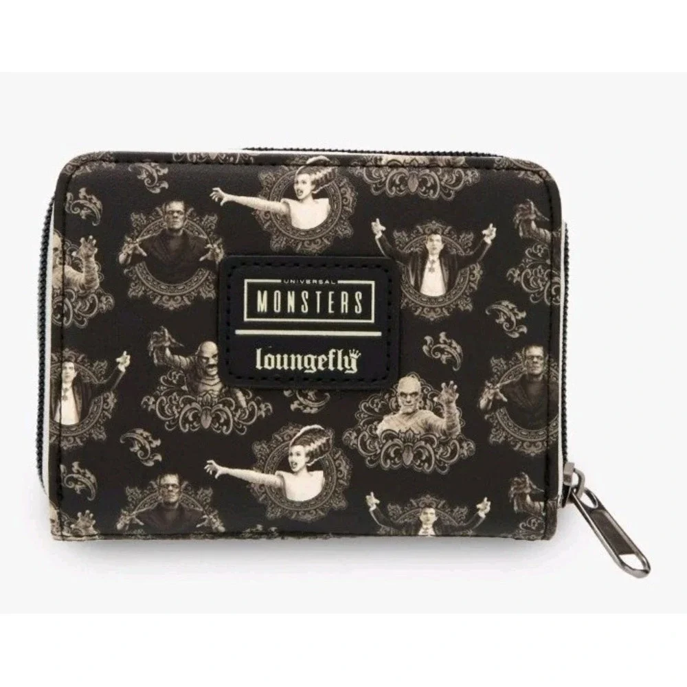 NEW‎ Loungefly Universal Monsters Sepia Portraits Allover Print Backpack